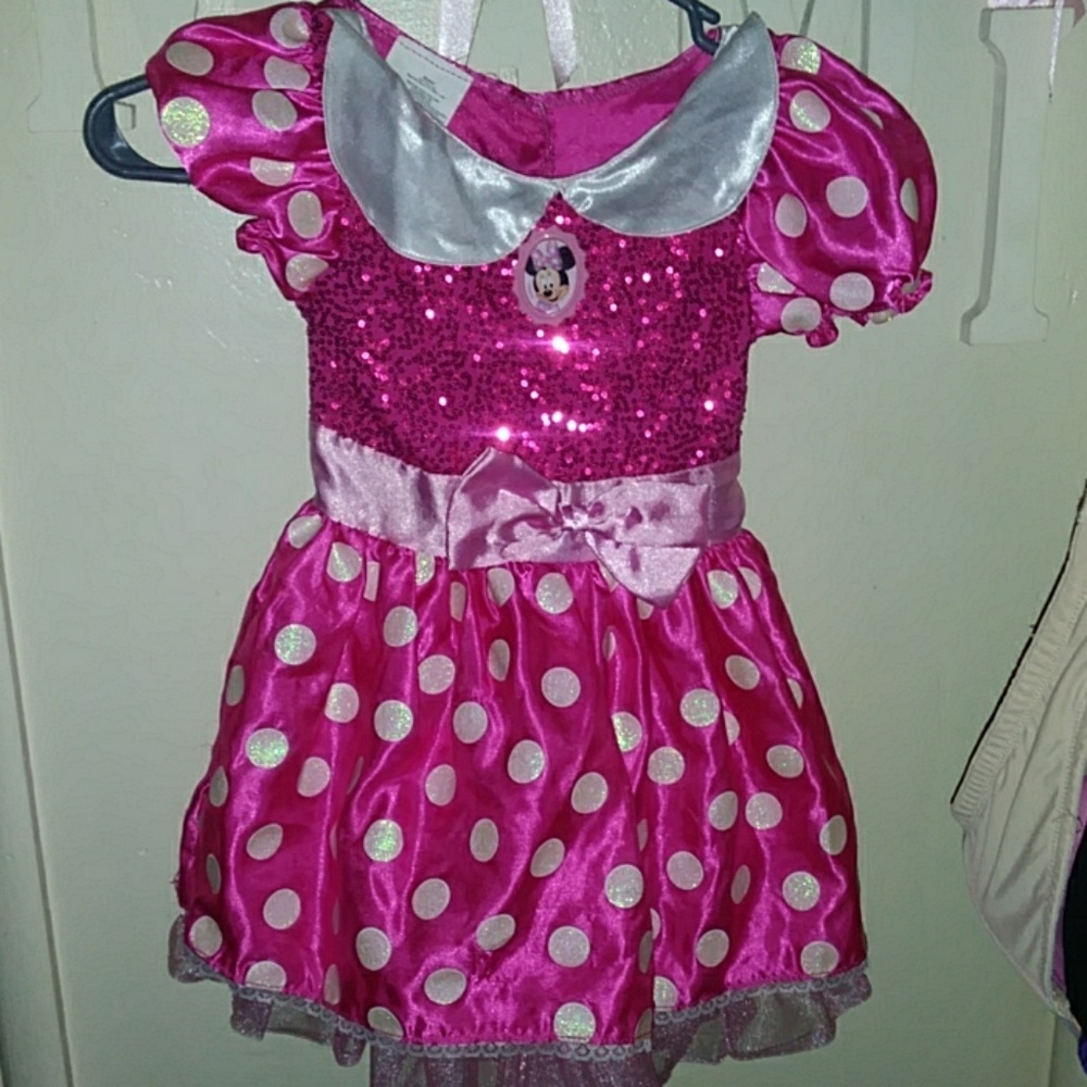 Original Disney Minnie Mouse Dress Play Costume Size 4-6x